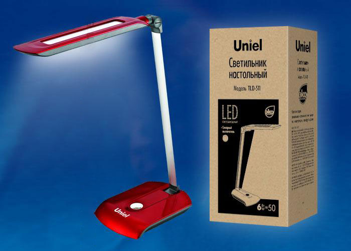 Настольная лампа Uniel TLD-511 Red/LED/550Lm/4500K
