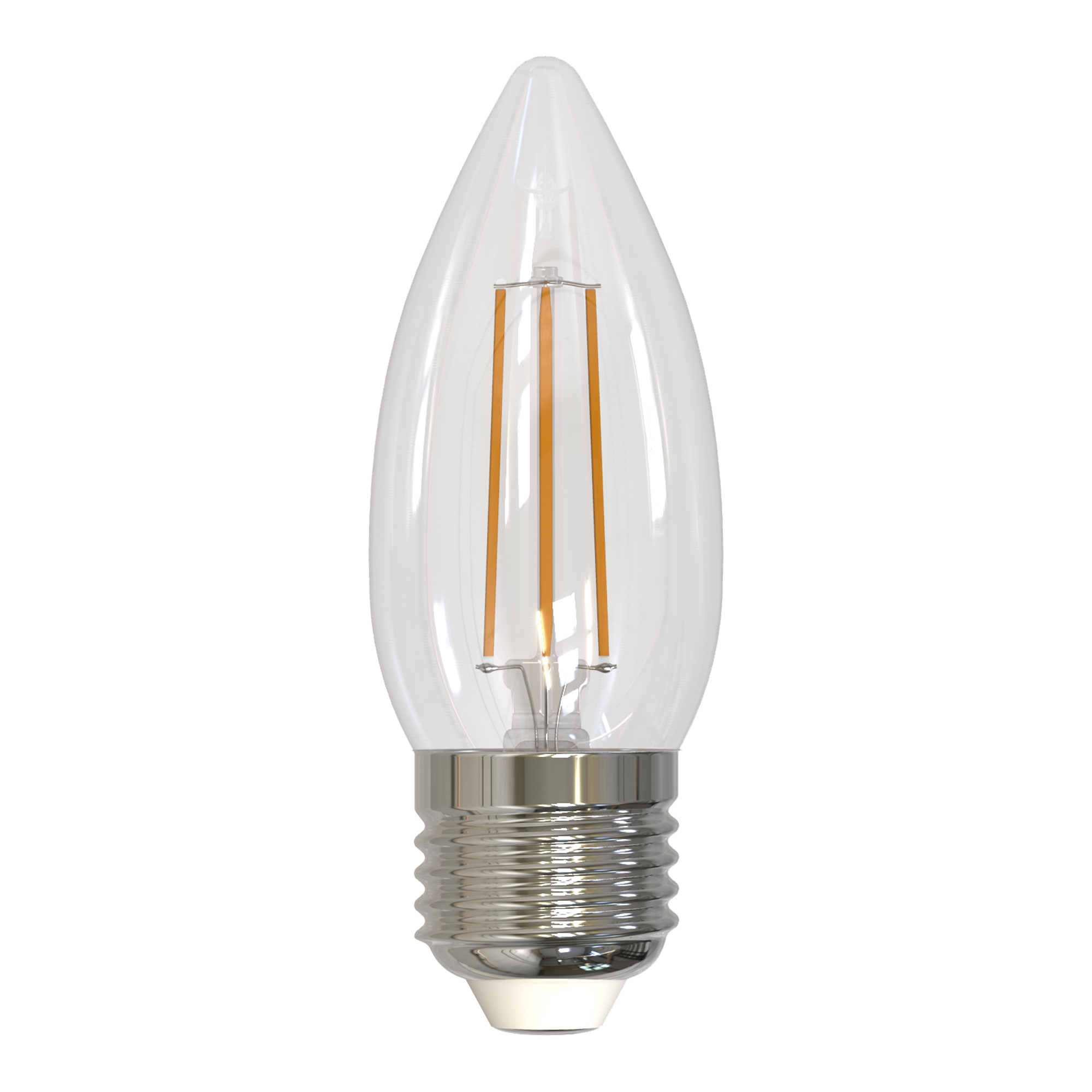 Лампа светодиодная диммируемая форма свеча UL-00003643 LED-C35-5W/WW/E27/CL/DIM GLA01TR