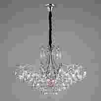 Хрустальная люстра Eurosvet Crystal 10080/12 хром/прозрачный хрусталь Strotskis