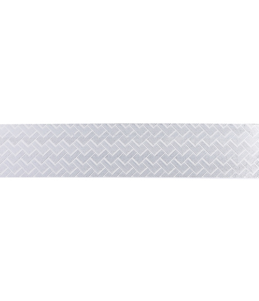 Потолочный двухрядный карниз с багетной планкой и поворотными элементами Кант 1,6 м белый-серебро