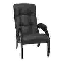 Кресло для отдыха Комфорт, Модель 61 (венге/шпон, к/з Dundi 108)