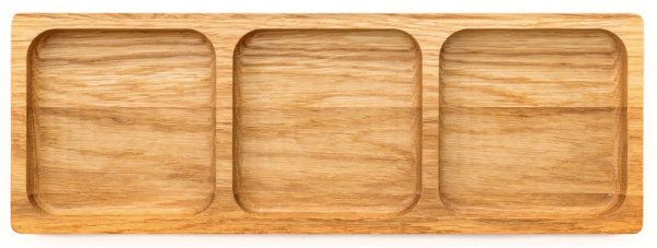 Менажница деревянная прямоугольная (3 секции) 933343МР Мастер Рио