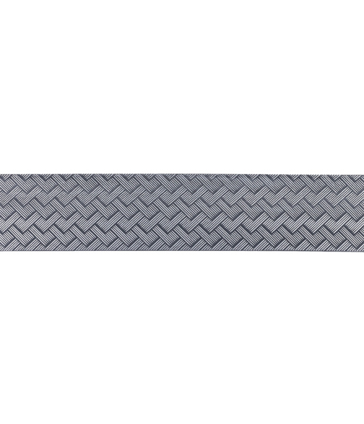 Потолочный двухрядный карниз с багетной планкой и поворотными элементами Кант 3,0 м графит-серебро
