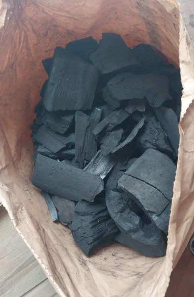 Уголь древесный 10 кг (крафт мешок)