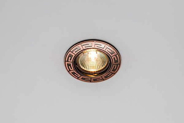 Встраиваемый светильник Cast 67 red Antique Brass Max Light