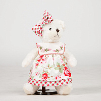 Интерьерная кукла Мишка белый C21-148617 ESTRO